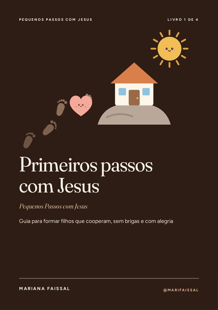 Capa do livro Primeiros passos com Jesus
